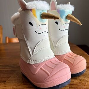 Unicorn Themed Kids' Boots toddler size 5 girl magical rainbow